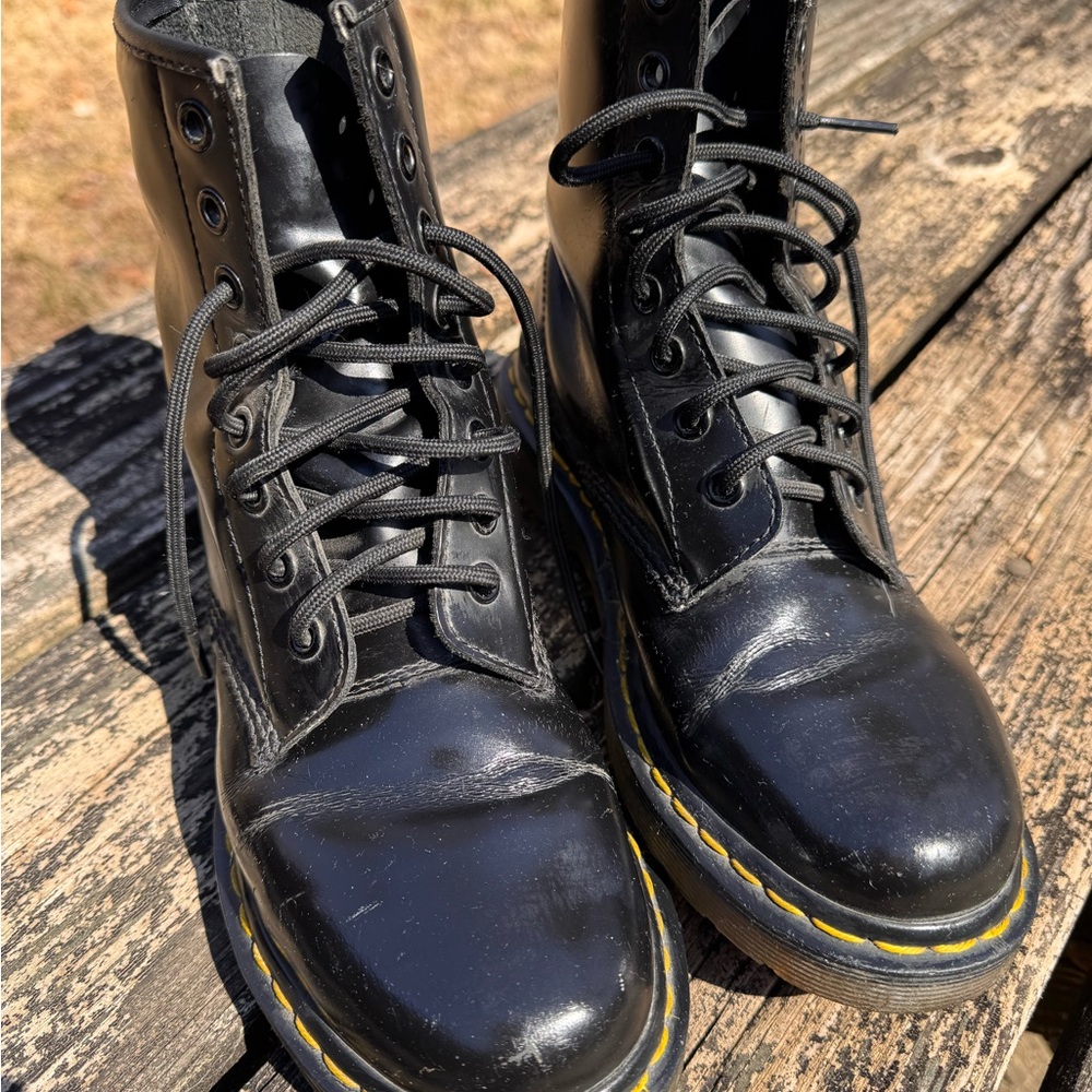 Dr. Martens Black Leather Boots